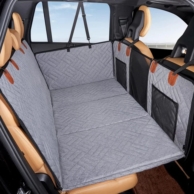 New Design Large Pet Back Seat Extender Car Backseat Protector Hammock Dog Car Seat Cover Hard Bottom for Travel