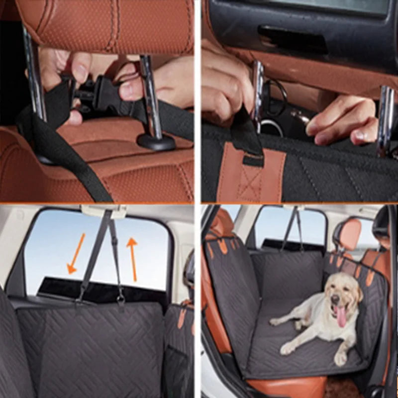 New Design Large Pet Back Seat Extender Car Backseat Protector Hammock Dog Car Seat Cover Hard Bottom for Travel