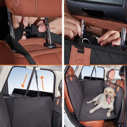 New Design Large Pet Back Seat Extender Car Backseat Protector Hammock Dog Car Seat Cover Hard Bottom for Travel